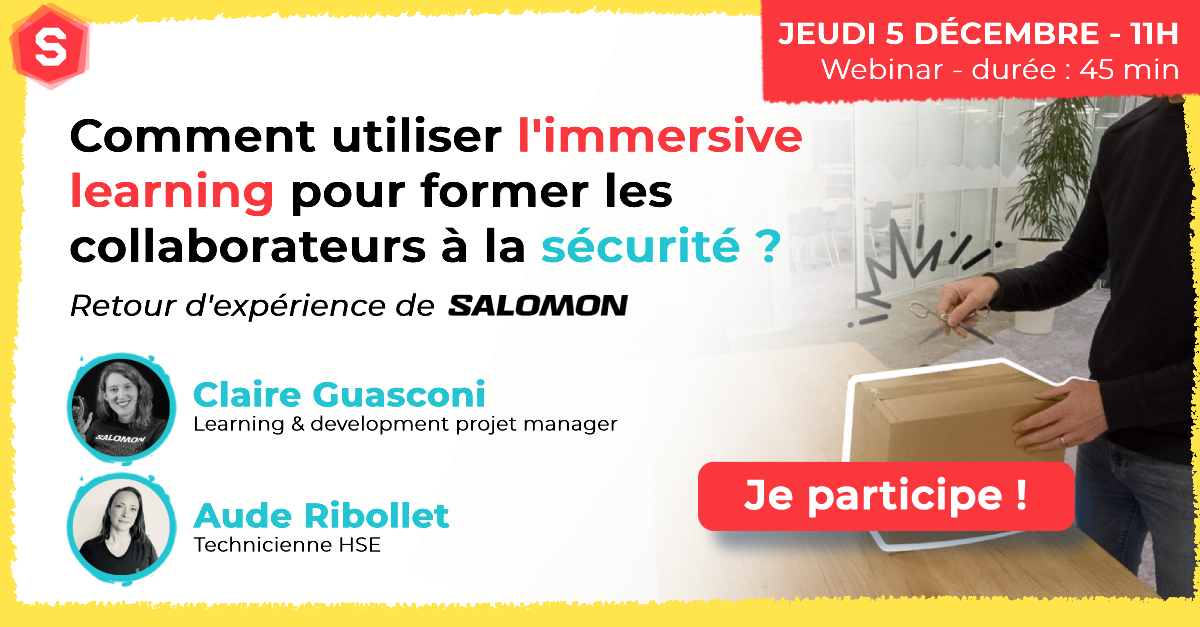 Webinar Salomon et Speedernet Sphere sur l'immersive learning et la sécurité des collaborateurs