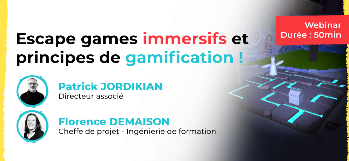 Webinar sur les escape games immersifs et les principes de gamification - Speedernet Sphere