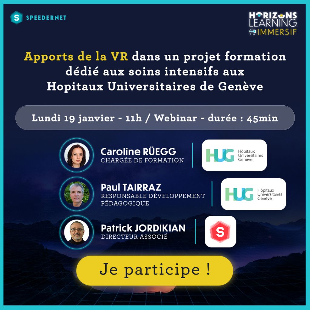 Conférence Horizons Learning Immersif HUG - Speedernet Sphere